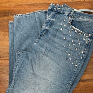 Embellished Blue Jeans